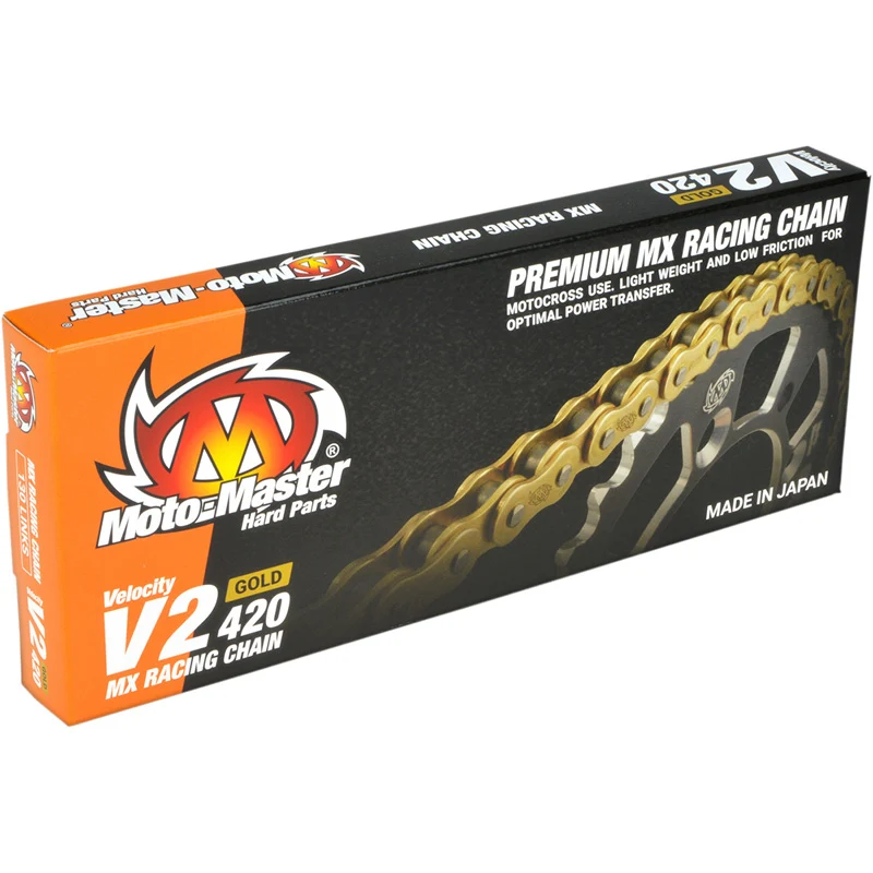 Corrente MOTO-MASTER V2 420 Dourada (motos 65cc)