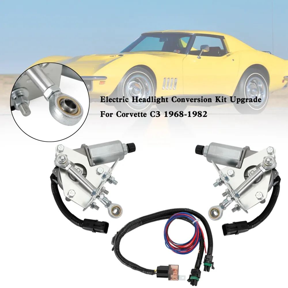 Corvette C3 1968-1982 Upgrade de conversão de farol elétrico