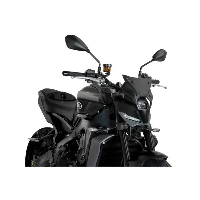 Cúpula Yamaha MT-09 24-25 Nova Geração Sport Plus Puig - preto mate
