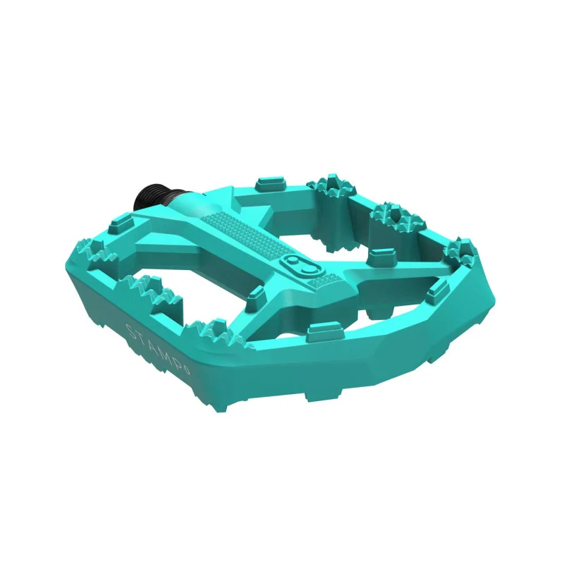 CRANKBROTHERS STAMP 0 Pedais planos pequenos Turquesa
