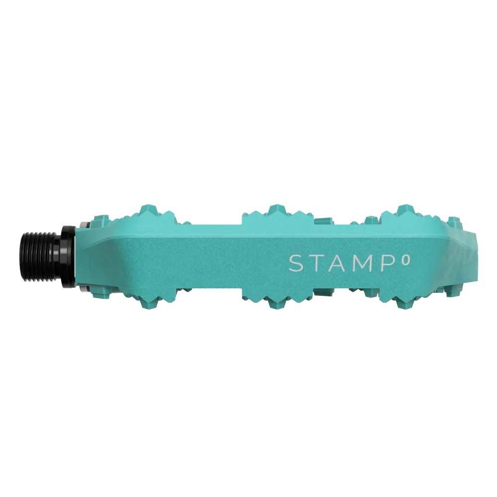 CRANKBROTHERS STAMP 0 Pedais planos pequenos Turquesa