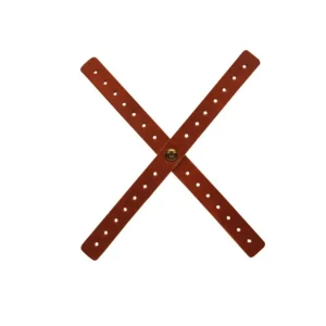 Cruz de Farol Moto Cafe Racer em Pele - Cognac