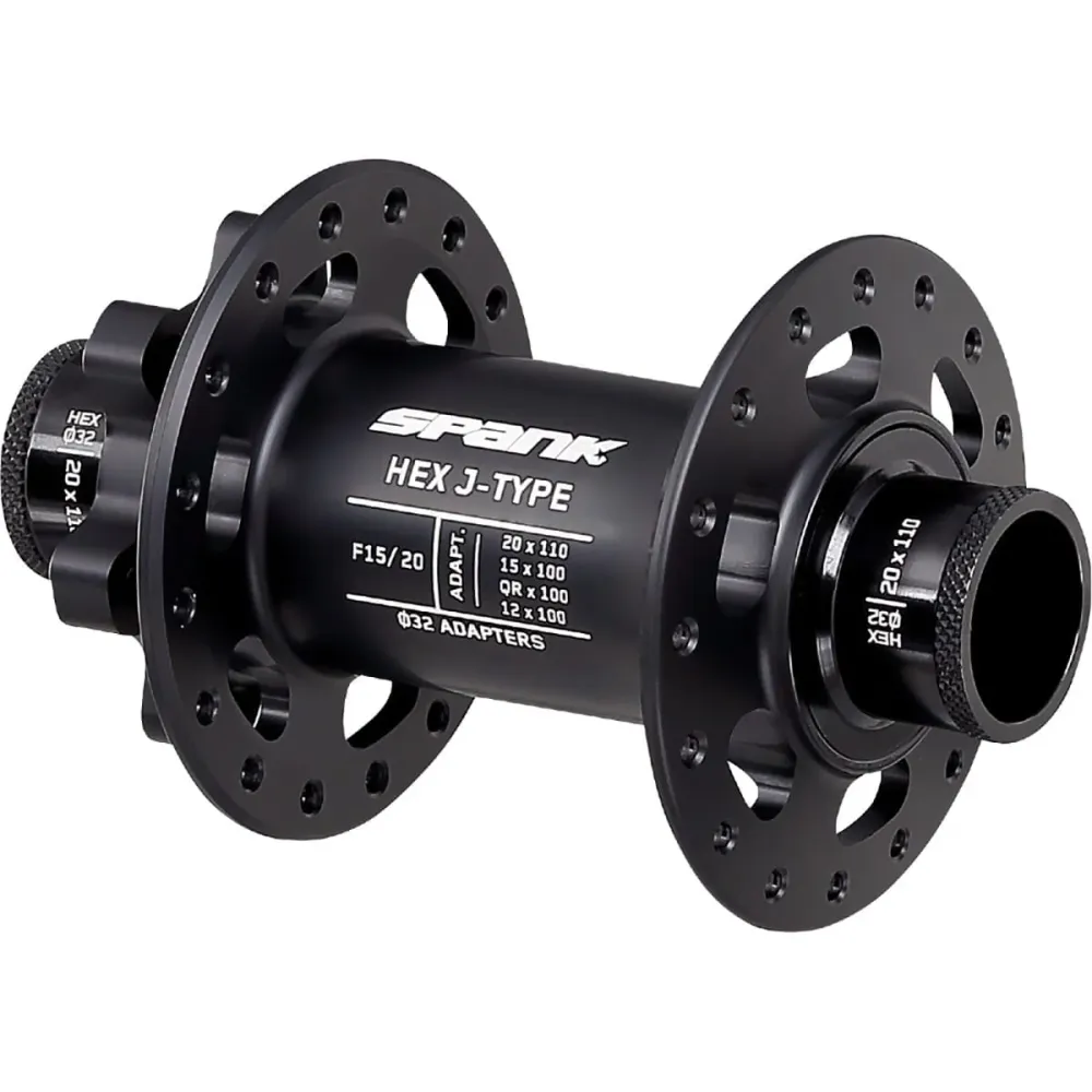 Cubo dianteiro SPANK HEX 15/20 mm Preto