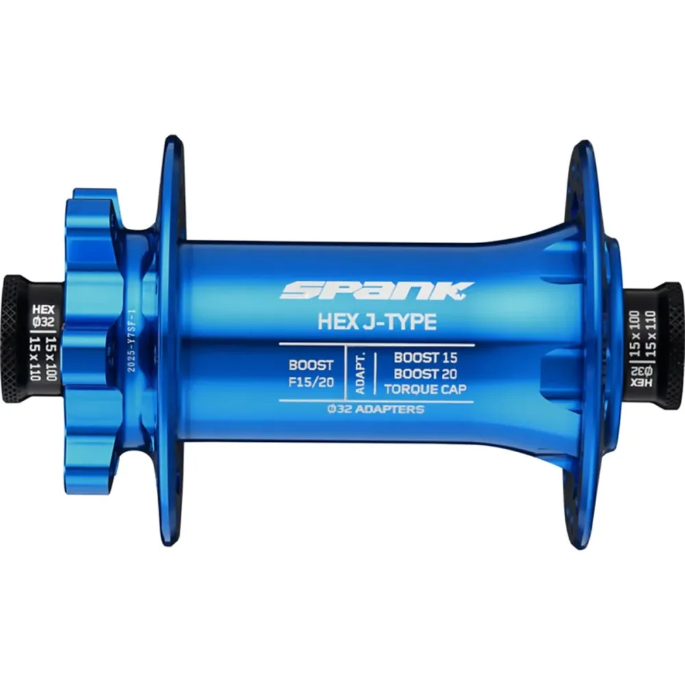 Cubo dianteiro SPANK HEX J-Type 15/20 mm Boost Blue