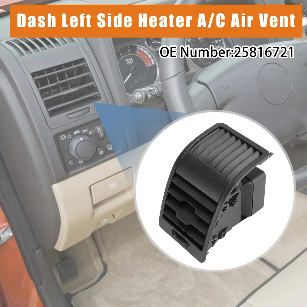 Dash Left Side Heater /C Air Vent Outlet Grille Fit Hummer H3 H3T 2006-2010