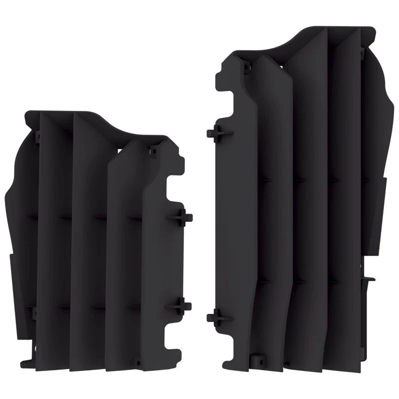 Deflectores de Radiador POLISPORT KAWASAKI KX 250 F 21-24, KX 450 F 16-23 Preto