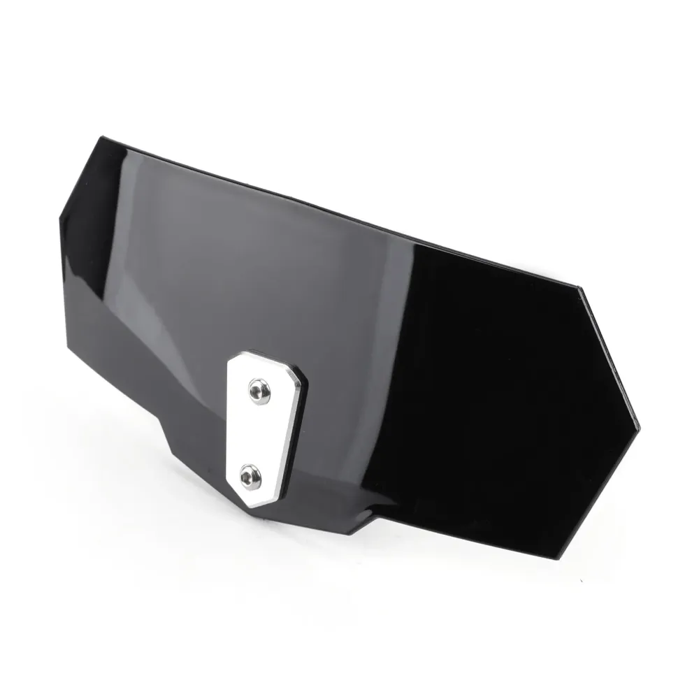 Defletor de extensão de pára -brisa ajustável universal para Honda Yamaha Black