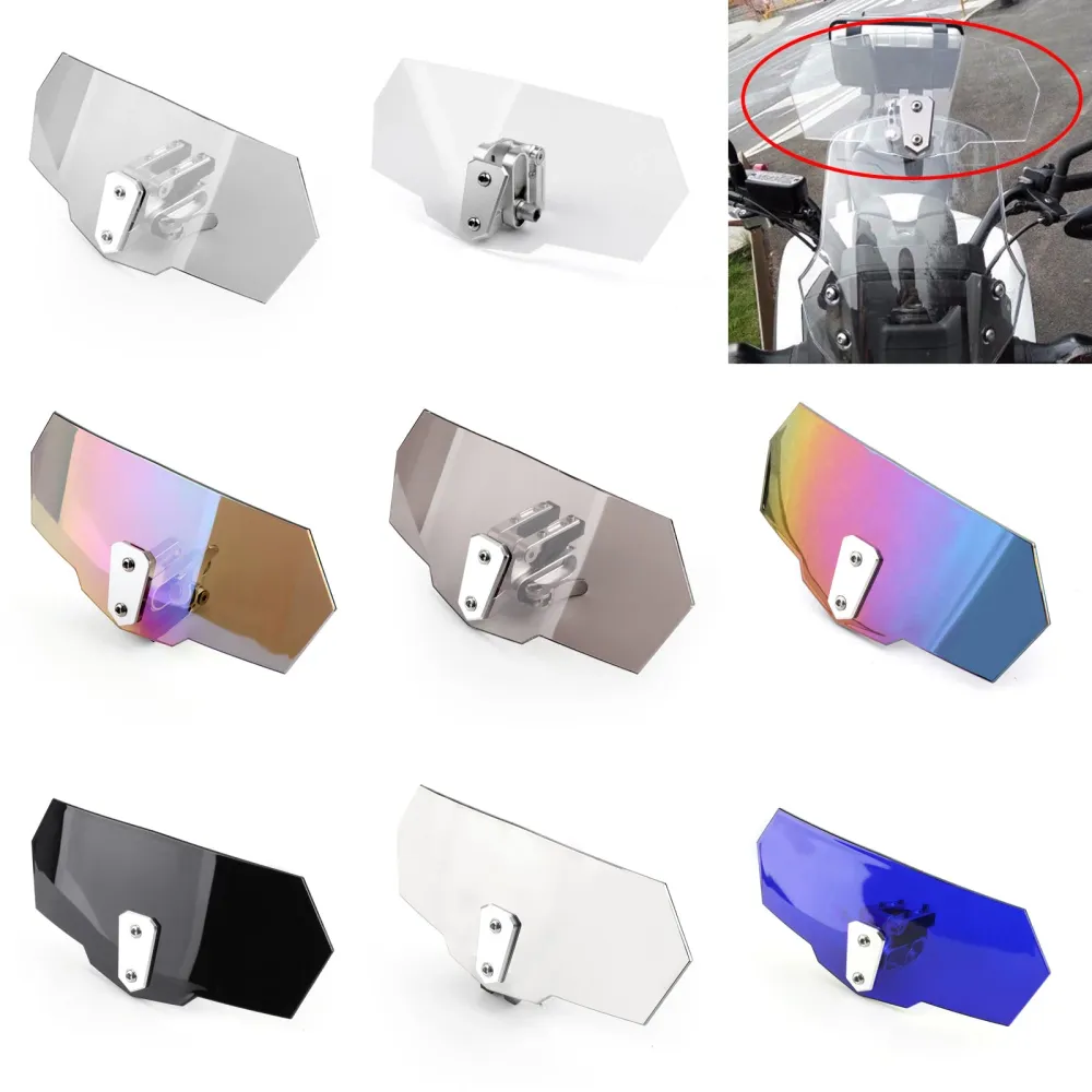 Defletor de extensão de tela de pára -brisa ajustável universal para Honda Yamaha genérico