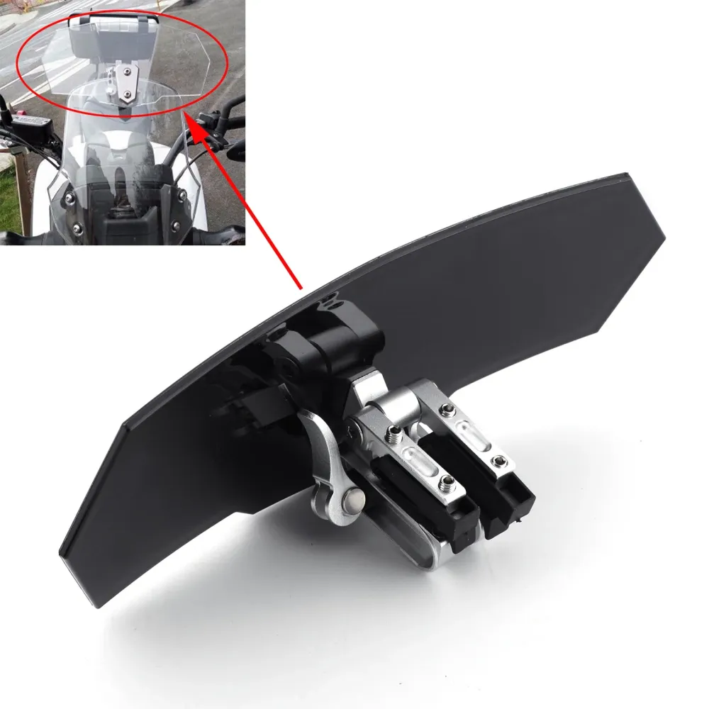 Defletor de extensão de tela de pára -brisa ajustável universal para Honda Yamaha genérico