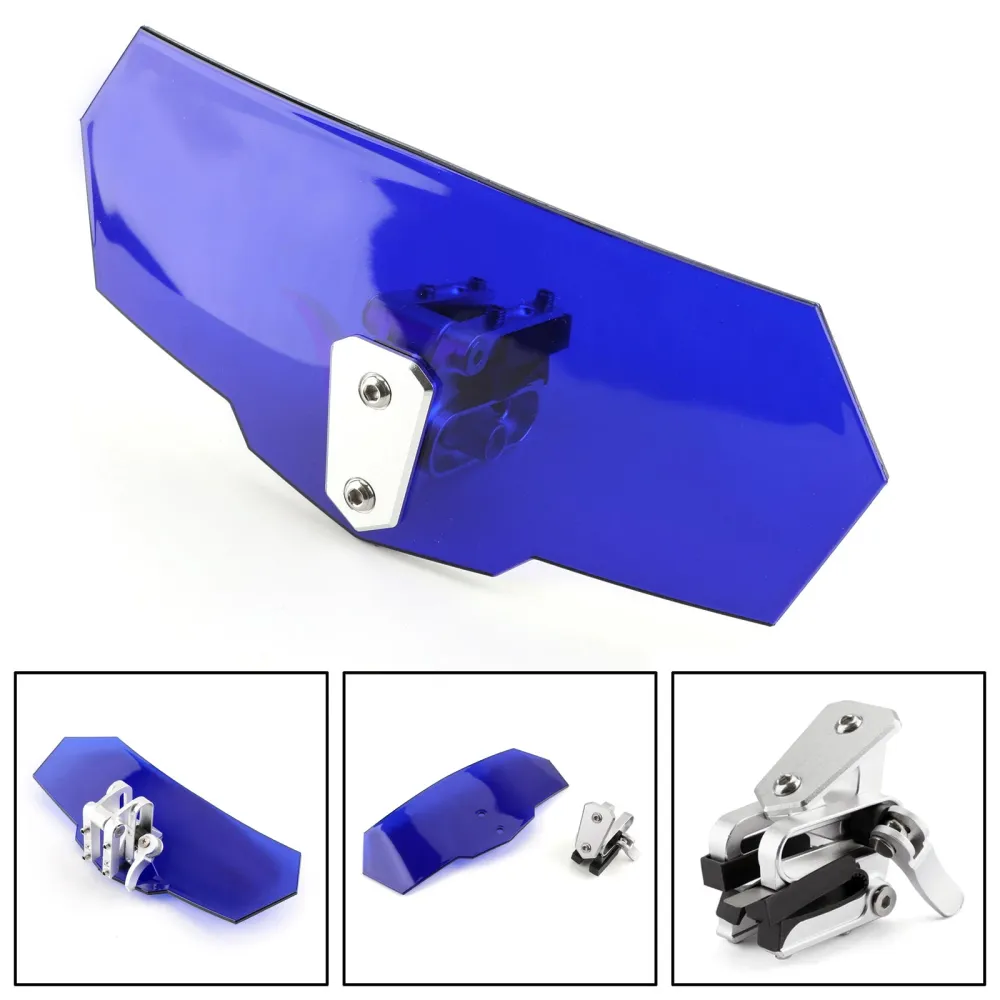 Defletor de extensão de tela de pára -brisa ajustável universal para Honda Yamaha genérico