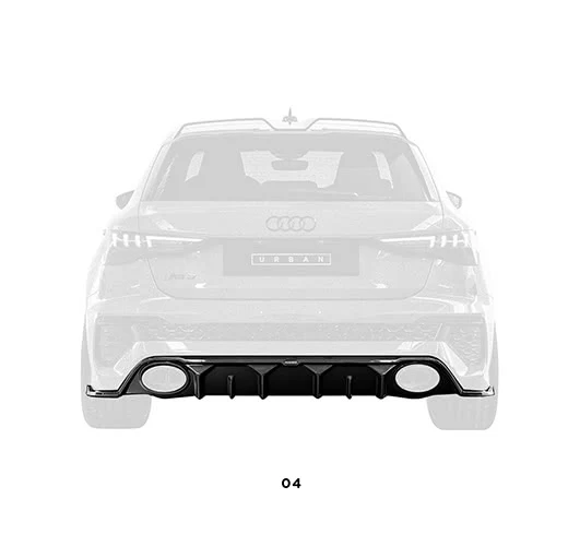 Difusor de Carbono Automotivo Urban Audi RS3 8Y Hatchback