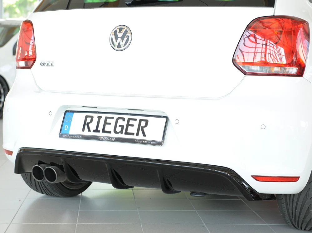Difusor Rieger VW Polo GTI 2010/2014 - Preto Brilhante