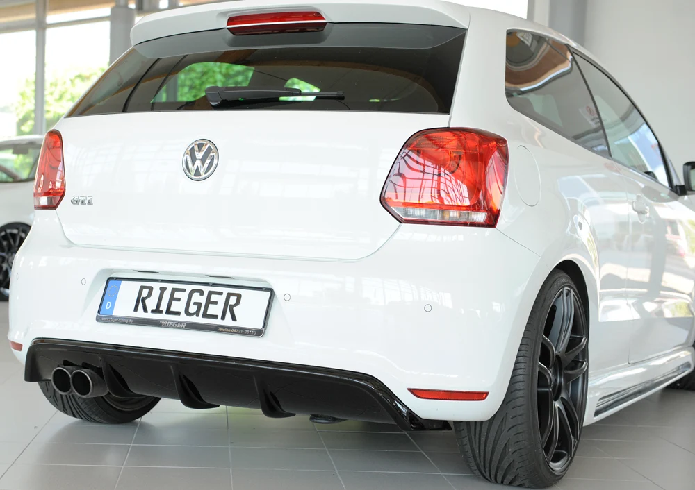 Difusor Rieger VW Polo GTI 2010/2014 - Preto Brilhante