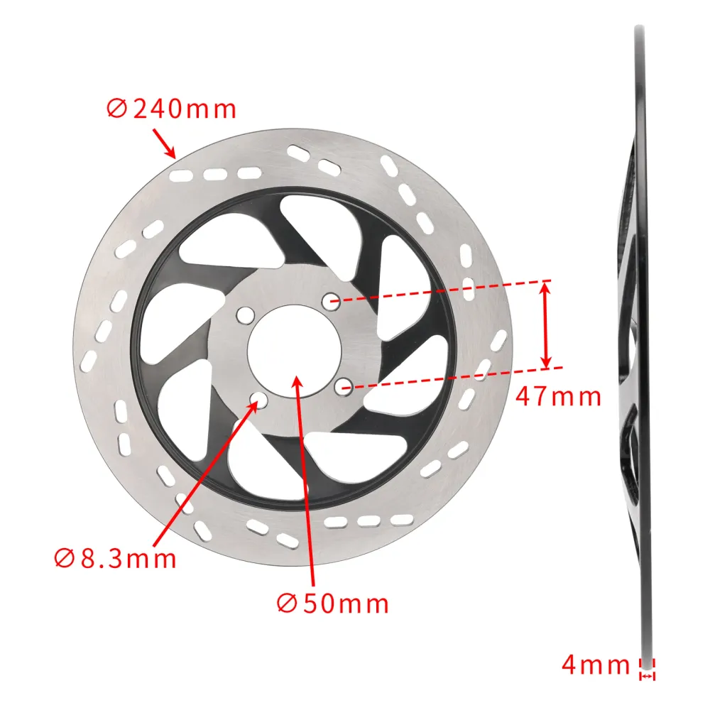 Disco do rotor do freio dianteiro de 240 mm para Suzuki EN125 EN125-2A 3A 3F EN150 EN150-
