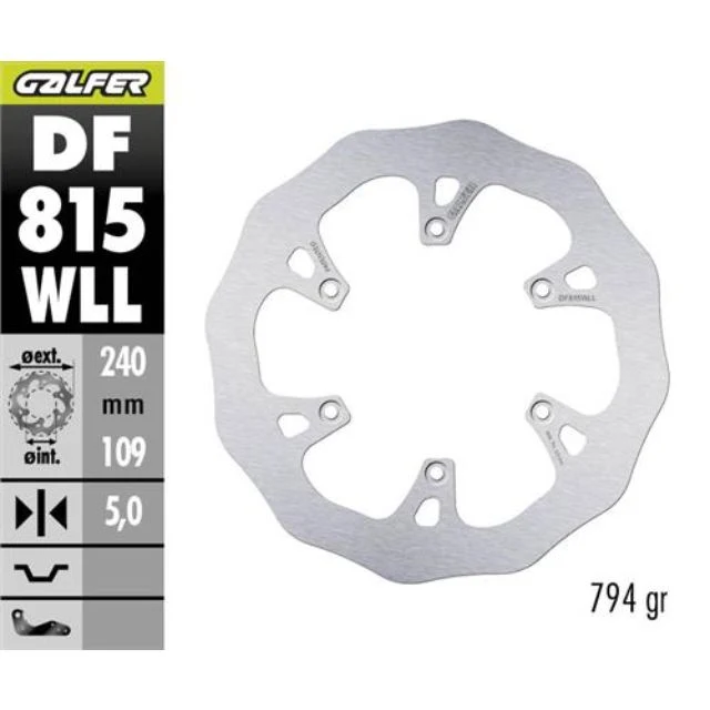Disco de travão traseiro Beta RR 250 / 300 / 350 / 390 / 400 / 450 Galfer