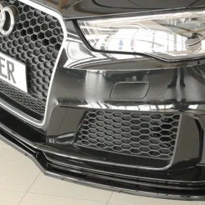 Divisor Frontal Rieger Audi RS3 8V Sportback & Sedan Pré-Facelift - Preto Brilhante
