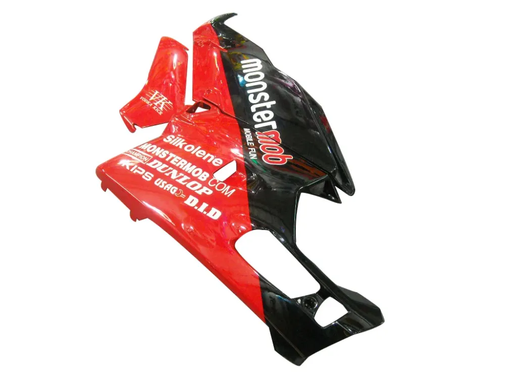 Ducati 999 Vermelha 2003-2004 & Carenagens Black Monster Mob Racing (genéricas