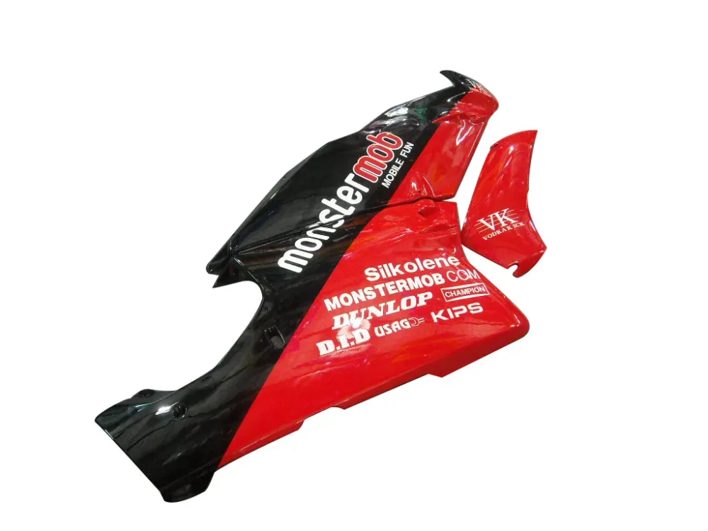 Ducati 999 Vermelha 2003-2004 & Carenagens Black Monster Mob Racing (genéricas