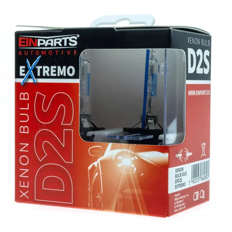 DUOPACK XENON EPD2S EXTREMO 35W 6000K – Pack 2 Lâmpadas D2S