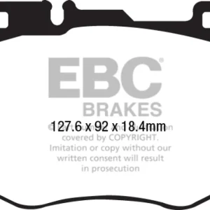 EBC 15-16 Mercedes-Benz C400 (W205) 3.0 Twin Turbo 4-Matic Redstuff Front Brake Pads