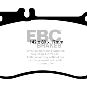 EBC 10+ Mercedes-Benz E350 3.5 AMG Sport Package Yellowstuff Front Brake Pads