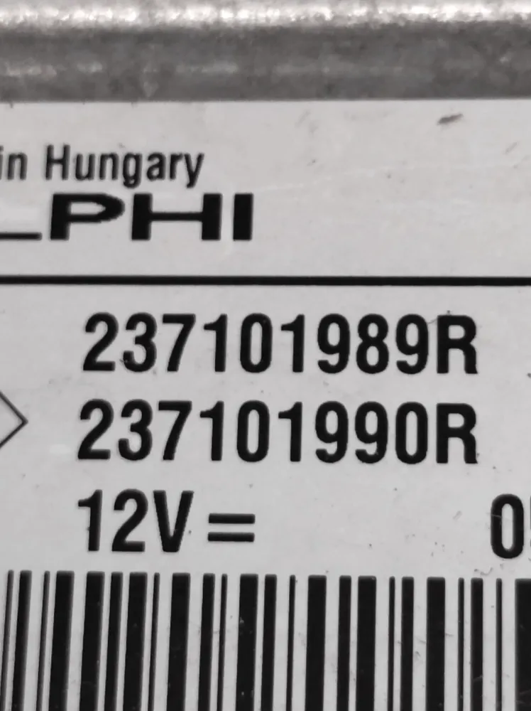 ECU CONTROL ECU Renault Clio IV 1.5 Diesel COD: 237101989R (2012-2021)