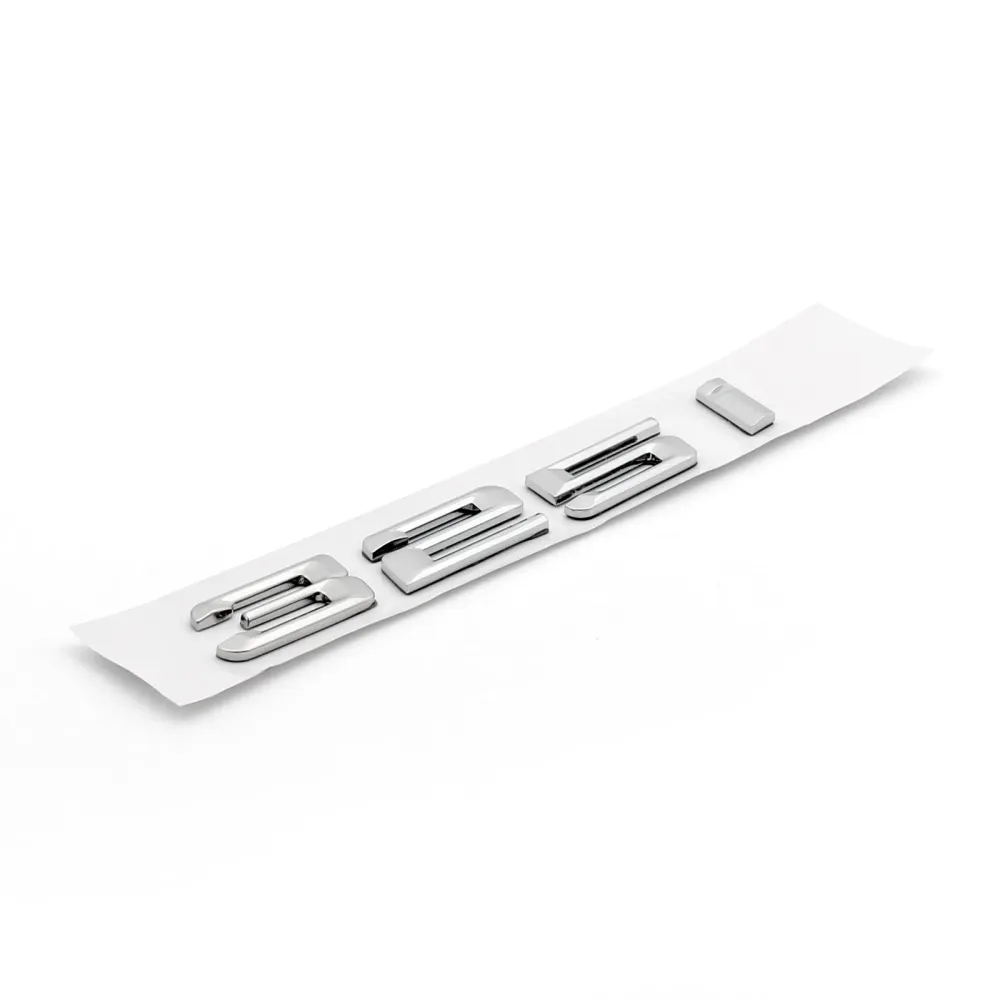 Emblema traseiro do carro emblema metal 325i para bmw e21 e30 e36 e46 e90 e91 e92 e93 chrome genérico