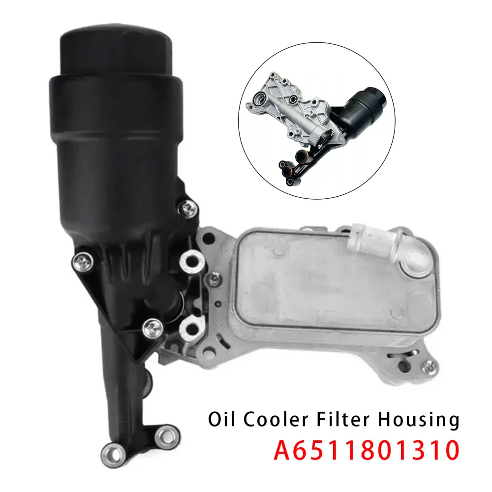 Engines Oil Cooler Filter Housing + Cooler A6511801310 Mercedes-Benz OM651