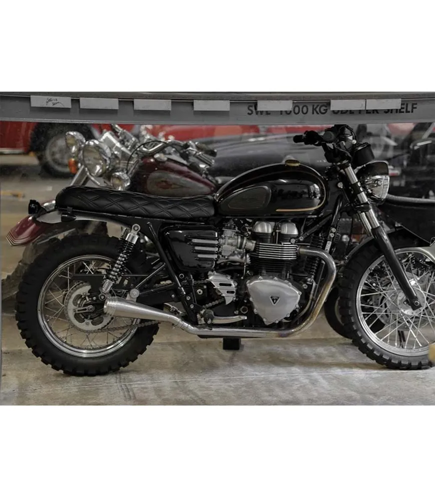 Escapamento para Bonneville T100 Air Cooled - Saturn V Brushed