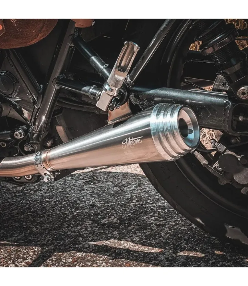 Escapamento para Street Twin e Speed Twin 900 - Saturn V Brushed