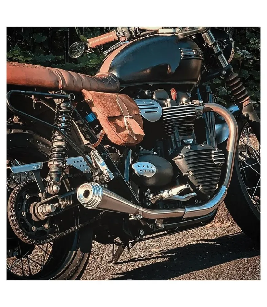 Escapamento para Street Twin e Speed Twin 900 - Saturn V Brushed