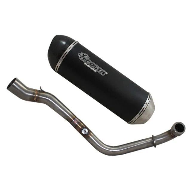 Escape Honda SH 300 05-20 JCosta homologado - Alumínio preto