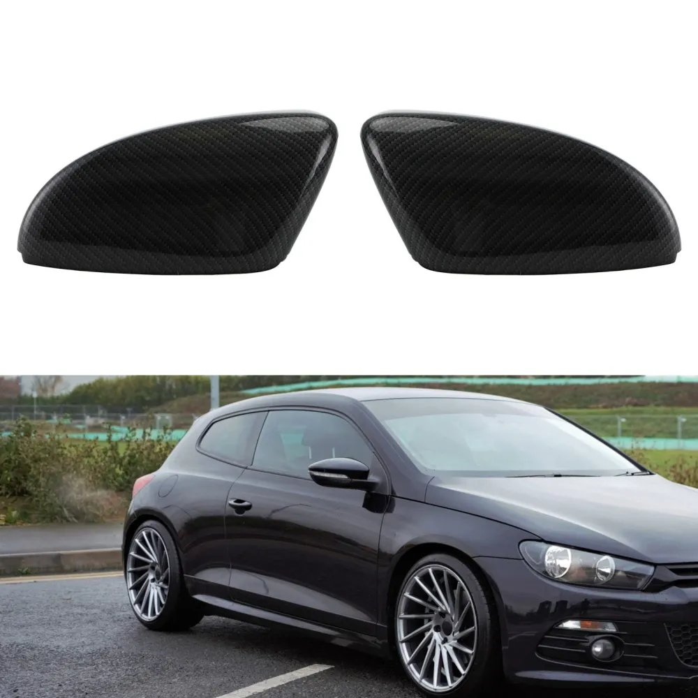 O espelho da asa traseira tampa as tampas para VW Beetle CC EOS Passat Jetta Scirocco Generic