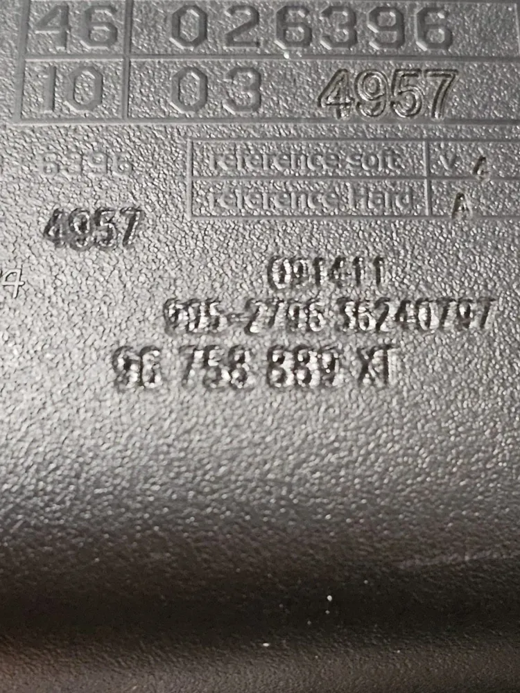 Espelho / espelho traseiro interno Citroen DS4 I COD: 967588889XT (2011-2018)