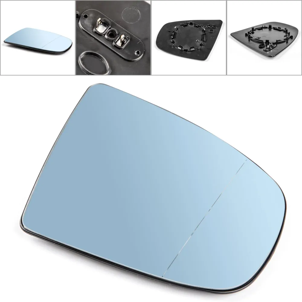 Espelho lateral da asa aquecida à direita Vidro azul para BMW x5 x6 e70 e71 e72 2008-2014 genérico
