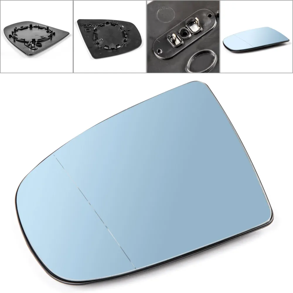 Espelho lateral da asa aquecida à esquerda vidro azul para BMW x5 x6 e70 e71 e72 2008-2014 genérico