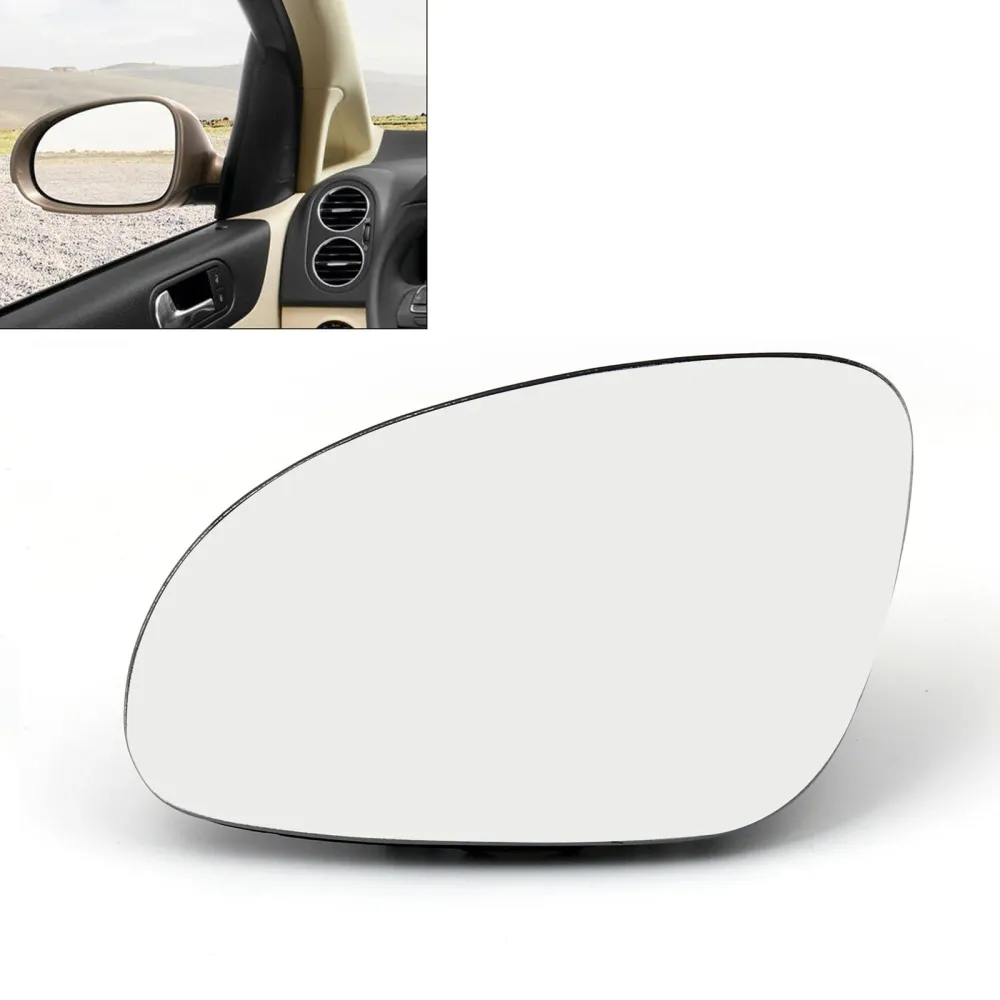 Espelho de porta de vidro esquerdo aquecido com suporte para vw golfe gti jetta mk5 passat b6 genérico