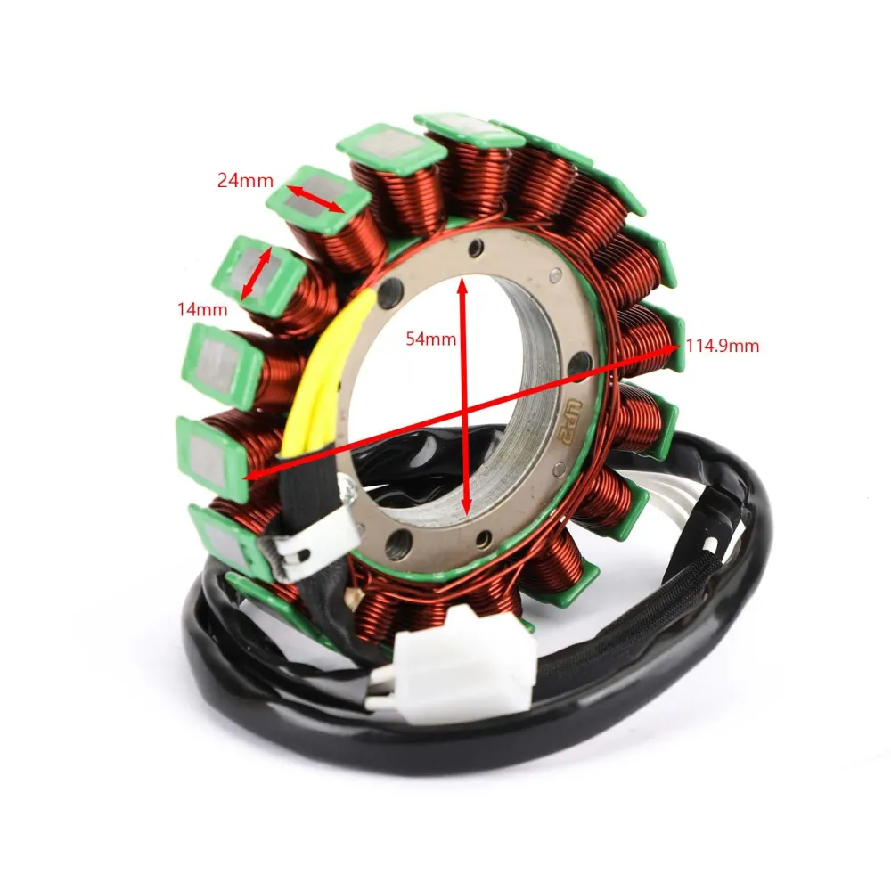 Estator Alternador Adequado para Kawasaki W400/SE W650 EJ650 1999-2008 21003-1384 Genérico