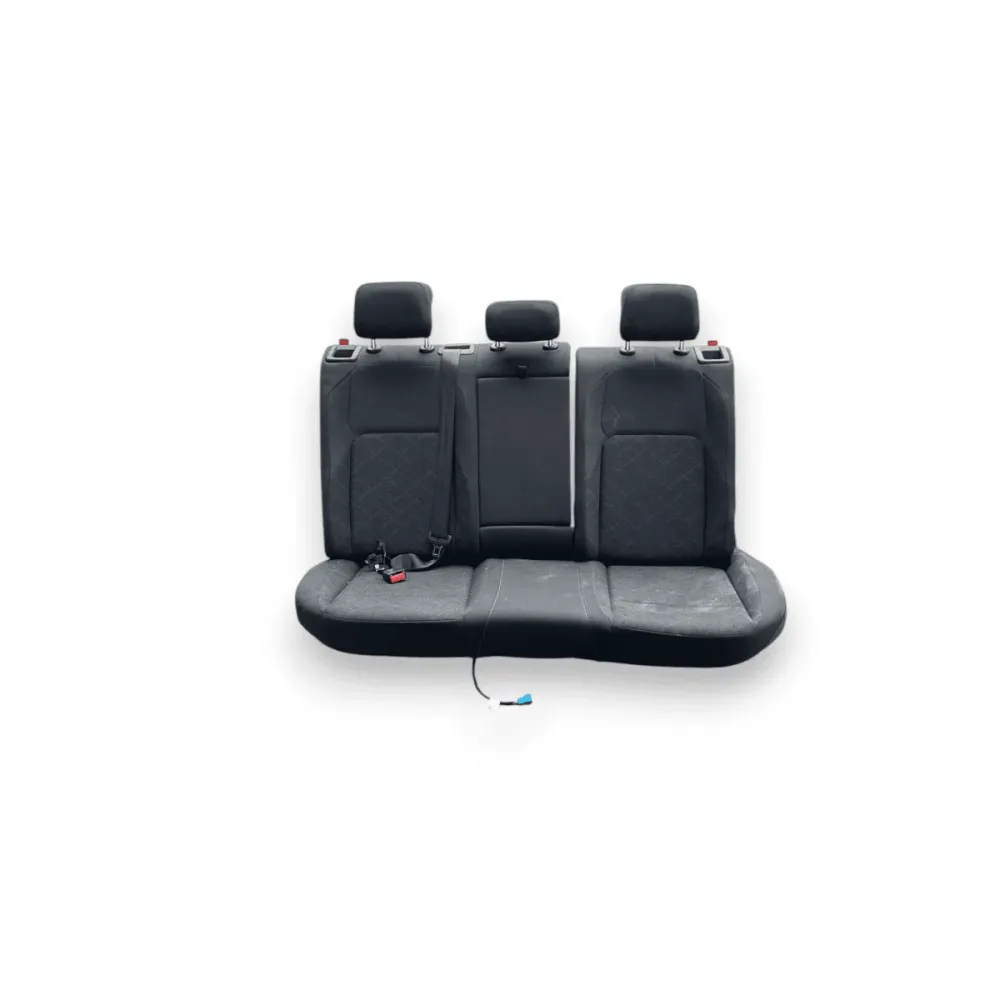 Estofos para bancos em tecido preto para Volkswagen Golf VIII (2019-) com painéis de porta dianteiros