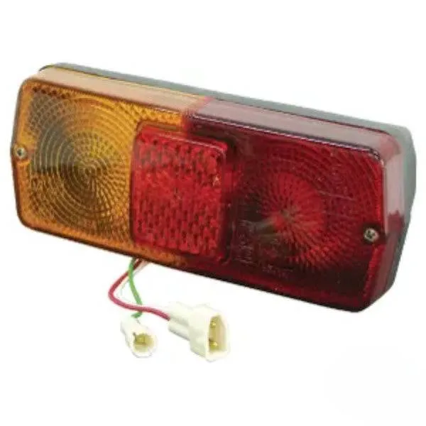 Farol traseiro 12V retangular 184x76x70 mm de aparafusar