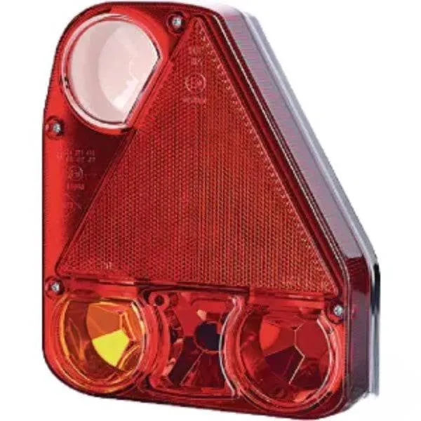 Farol traseiro direito 12/24V branco/laranja/vermelho 206x54.5x174mm