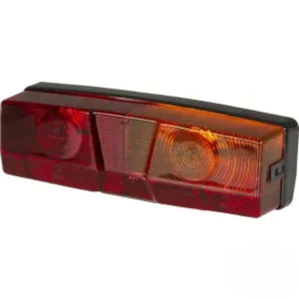 Farol traseiro direito 12V retangular 82x65x260mm de aparafusar