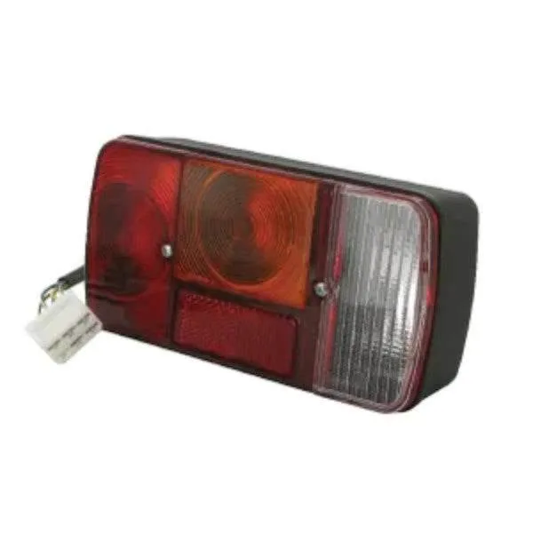 Farol traseiro direito com ficha AMP 6 pinos, 189,5x97mm