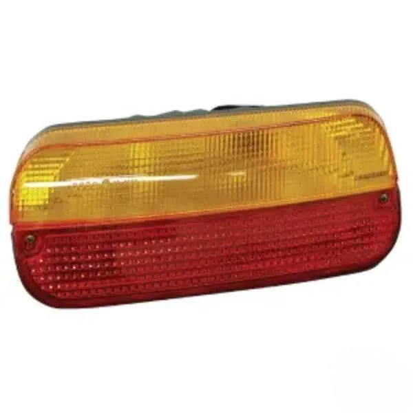 Farol traseiro direito vermelho/âmbar de aparafusar 262x99x152mm