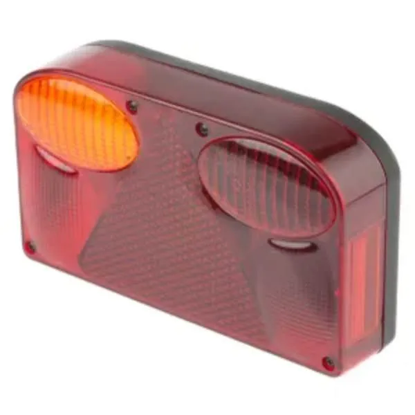 Farol traseiro Esq. retangular de aparafusar 235x135x55