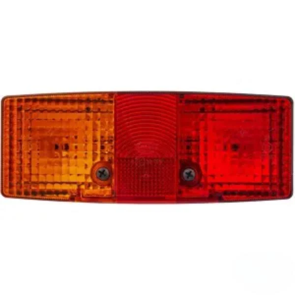 Farol traseiro esquerdo 12/24V retangular de aparafusar 158x51x64mm