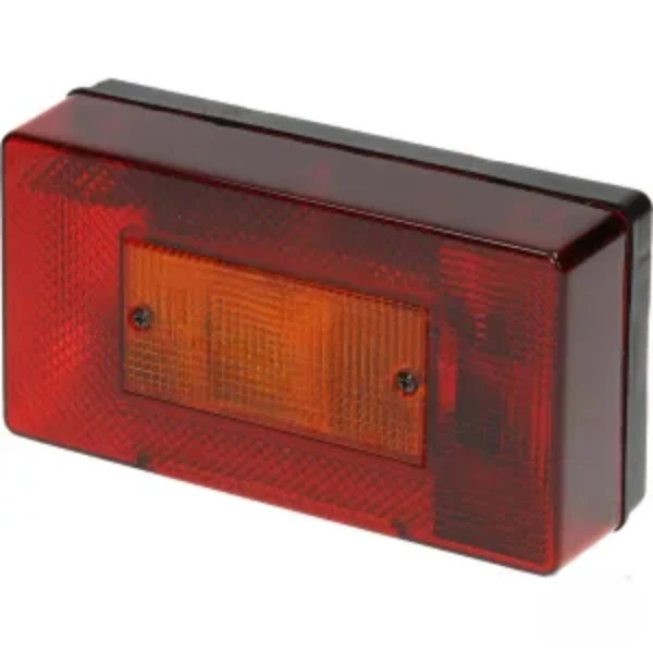Farol traseiro esquerdo 12V retangular 190x52x100mm