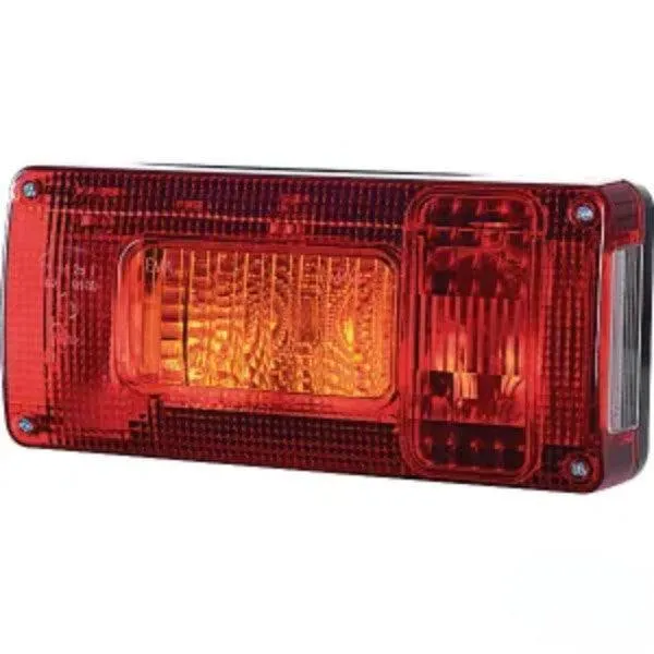 Farol traseiro esquerdo 5/21W retangular 12/24V - 218x54.5x100mm