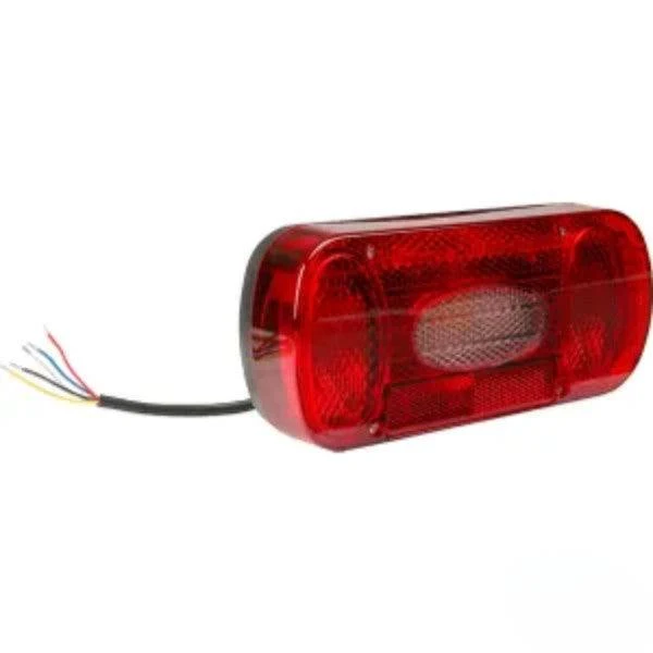 Farol traseiro esquerdo retangular 180 x 100 x 80 mm