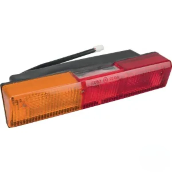 Farol traseiro esquerdo retangular de aparafusar 305x62mm ficha AMP